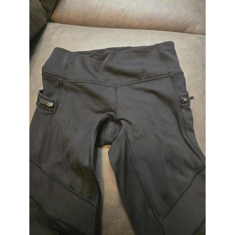 Lululemon Black Women's Leggings Size 4 - Picture 2 of 5